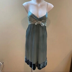 Anthropology Kimchi blue  crinkle silk dre…